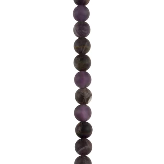 12 Packs: 22 ct. (264 total) Matte Amethyst Round Beads, 8mm by Bead Landing™